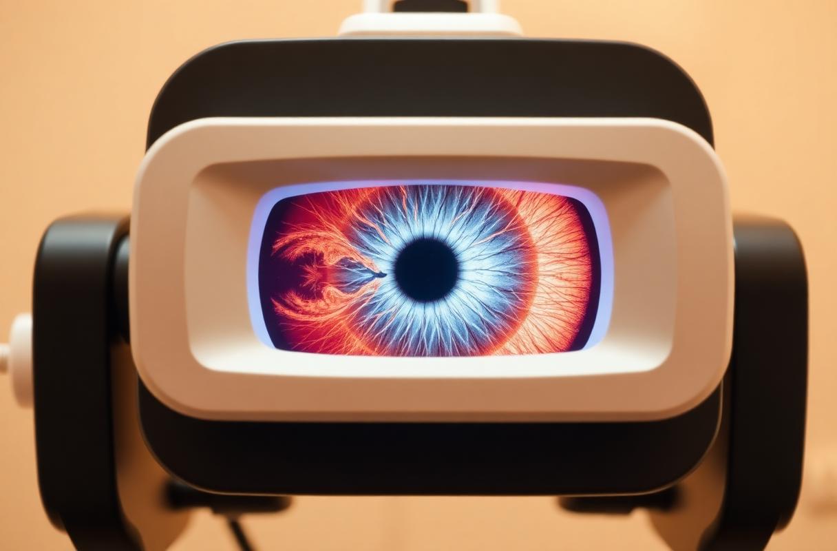 Modernes KI-gestütztes Augenscreening-Gerät